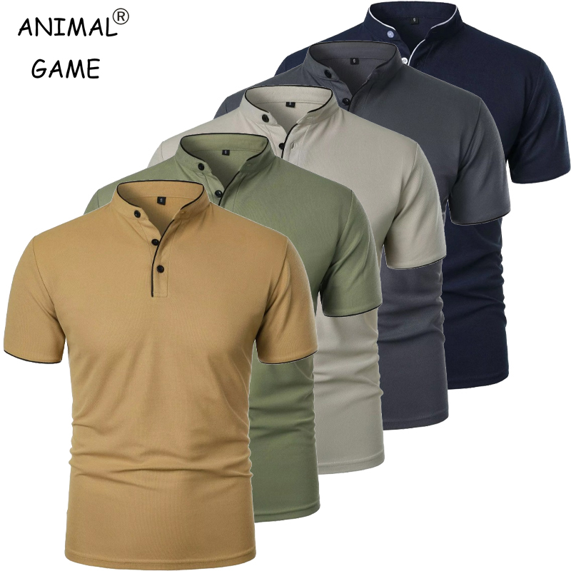 New Men's Short Sleeve Collar  - đánh giá và giá Polo Shirt Pique