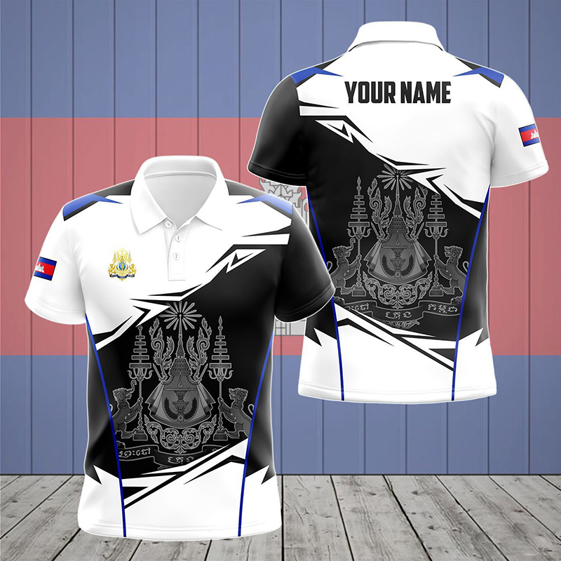 Custom Name Cambodia Flag Grap - đánh giá và giá Shirt Camp Collar