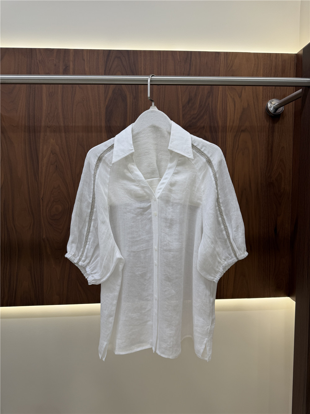 Women's Lape Short-Sleeve Shir - đánh giá và giá Short Linen Drawstring