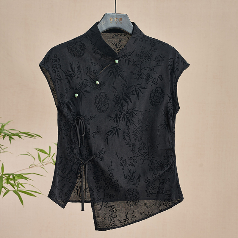 Retro Thin Shirt New Chinese S - đánh giá và giá Shirt Camp Collar
