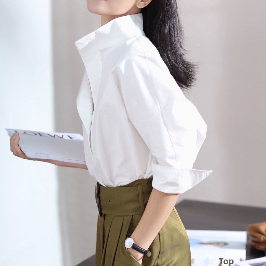 Early Autumn 2023 Women's Loos - đánh giá và giá Shirt Camp Collar